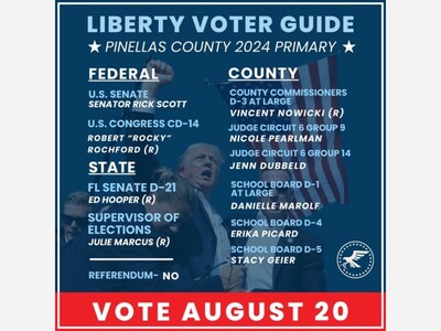 Liberty Patriots Issues 2024 Pinellas Primary Voter Guide