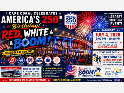 Cape Coral’s Red, White & BOOM Will Mark America’s 250th Birthday