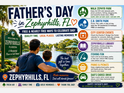 Father’s Day Without the Price Tag: Free and Nearly Free Ways to Celebrate Dad Around Zephyrhills
