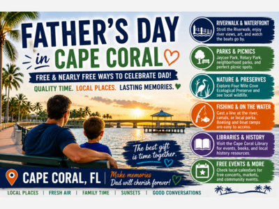 Father’s Day Without the Price Tag: Free and Nearly Free Ways to Celebrate Dad Around Cape Coral