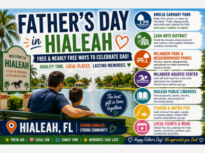 Father’s Day Without the Price Tag: Free and Nearly Free Ways to Celebrate Dad Around Hialeah