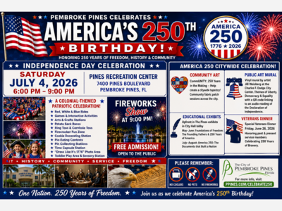 Pembroke Pines Turns America’s 250th Birthday Into a Citywide Celebration