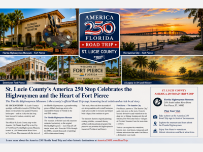 St. Lucie County’s America 250 Story Belongs to Fort Pierce and the Florida Highwaymen