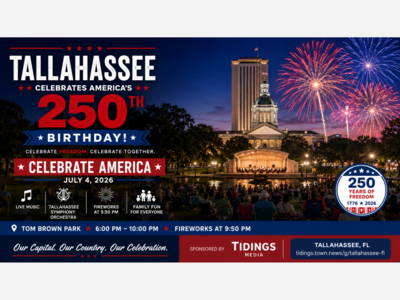 Tallahassee Celebrates America’s 250th Birthday at Tom Brown Park