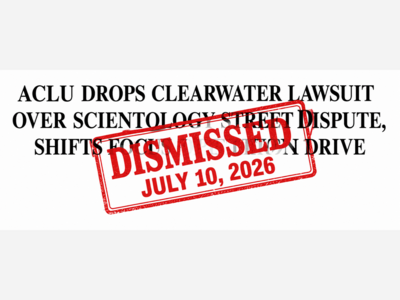 ACLU Drops Clearwater Lawsuit Over Scientology Street Dispute, Group Shifts Focus to Petition Drive